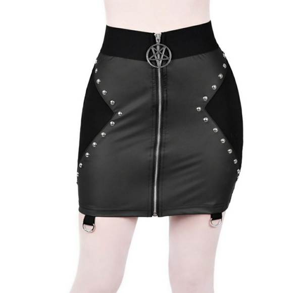 Killstar Idefy Mini Skirt💀Goth/Sexy/Punk - Picture 1 of 12